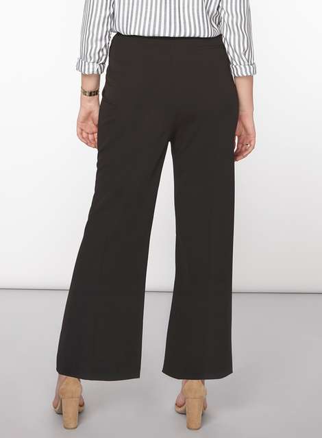 DP Curve Black Formal Tailored Bootcut Trousers